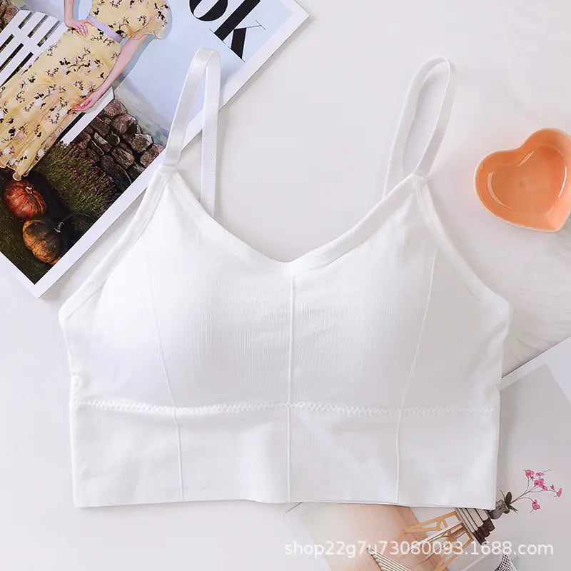 Seamless Short Women's Camisole with Removable Padding